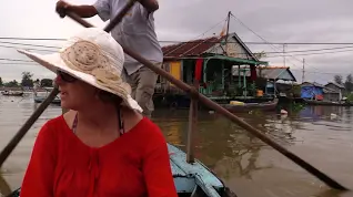 Chau Doc Vietnam Floating House Fish Farms Cham Village part 1