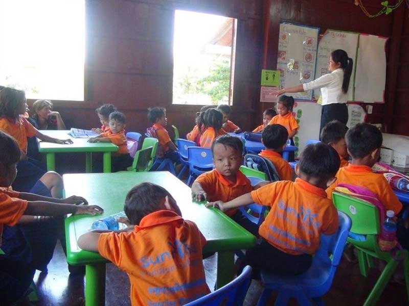 Children at a Sunrise